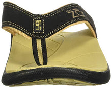 Load image into Gallery viewer, Neat Feat Men's Zori Sport Orthotic Slip-on Sandals Flip Flop, Black/Tan, 7 D US
