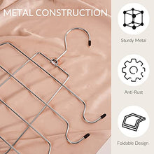 Load image into Gallery viewer, ZEDODIER Tank Tops Hangers，Bra Hanger 2 Pack Metal Space Saving Hanger Closet Organizer for Tank Tops, Bras, Camisoles, Scarfs or Belts

