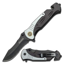 Load image into Gallery viewer, Tac-force Extra Large Grey 10.5" Folding Blade Spring Assisted Open Pocket Knife
