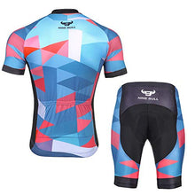 Load image into Gallery viewer, Men's Cycling Jersey Set - Reflective Quick-Dry Biking Shirt and 3D Padded Cycling Bike Shorts
