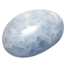 Load image into Gallery viewer, SUNYIK Blue Celestite Crystal Palm Stones Worry Pocket Stone, Polished Irregular Shaped Sphere Decortarion 1.5"-2.5"
