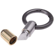 Load image into Gallery viewer, Tiny Cutting Tool Portable Capsule Cutter with Keychain Ring Sharp Tool EDC Gadgets for Unpacking Cartons Stripping Stickers Splitting Pills Opening Cans
