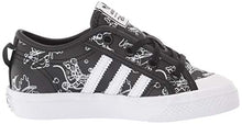 Load image into Gallery viewer, adidas Originals unisex-child Nizza X Disney Sport Goofy,Black/White/White,3.5 Big Kid
