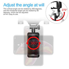 Load image into Gallery viewer, Car Rear View Mirror Phone Mount, Universal 360° Rotation Expandable Car Phone Holder Cradle for Most Mobile Phone Devices iPhone 13/13 Pro/12/11/XS/XR/8 Plus, Samsung Galaxy, GPS Google Map
