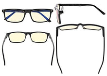 Load image into Gallery viewer, Eyekepper Computer Glasses Blue Light Filter Eyeglasses Blue Glare Blocking Men Women, Black
