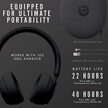 Load image into Gallery viewer, Beats Solo Pro Wireless Noise Cancelling On-Ear Headphones - Black (Renewed)
