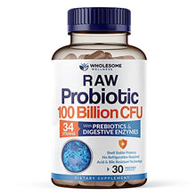 Load image into Gallery viewer, Organic Probiotics 100 Billion CFU, Dr Formulated Probiotics for Women, Probiotics for Men and Adults, Complete Shelf Stable Probiotic Supplement with Prebiotics &amp; Digestive Enzymes; 30 Capsules
