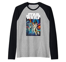 Load image into Gallery viewer, Star Wars Vintage Cast Poster Raglan Baseball Tee
