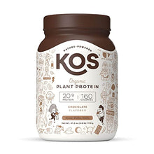 Load image into Gallery viewer, KOS Organic Plant Based Protein Powder, Chocolate - Delicious Vegan Protein Powder - Keto Friendly, Gluten Free, Dairy Free &amp; Soy Free - 2.6 Pounds, 30 Servings
