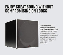 Load image into Gallery viewer, Polk Audio PSW505 12" Powered Subwoofer - Deep Bass Impact &amp; Distortion-Free Sound, Up to 460 Watts, Easy Integration with Home Theater Systems, BLACK
