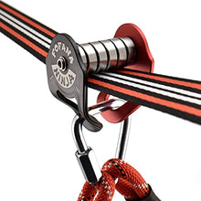 Load image into Gallery viewer, Fofana Ninja Slider Slackline Pulley Kit - 65 Ft. Slack Line Zip Ninja Course - Includes Slackline, 2X Slider Pulley, and Swing - Ninja Warrior Obstacle Course for Kids - Sports &amp; Outdoor Play Toys
