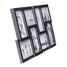 Load image into Gallery viewer, Malden International Designs Black 8 Opening 4x6 Collage Photo Frame
