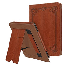 Load image into Gallery viewer, Fintie Stand Case for 6.8" Kindle Paperwhite (11th Generation-2021) and Kindle Paperwhite Signature Edition - Premium PU Leather Sleeve Cover with Card Slot and Hand Strap, Vintage Brown
