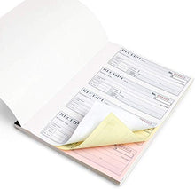 Load image into Gallery viewer, Blue Summit Supplies Triplicate Receipt Book, 5 Pack, 3 Part Carbonless Payment Receipt Books for Money, Rent, or Cash with White/Yellow/Pink Copies, 11 x 7.5 inch, 100 per Book, 500 Total
