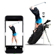 Load image into Gallery viewer, SelfieGOLF Record Golf Swing - Cell Phone Holder Golf Analyzer Accessories | Winner of The PGA Best Product | Selfie Putting Training Aids Works with Any Golf Bag and Alignment Stick

