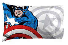 Load image into Gallery viewer, Marvel Avengers Comic Cool Twin Sheet Set - 3 Piece Set Super Soft and Cozy Kid’s Bedding Features Captain America, Spiderman, &amp; Iron Man - Fade Resistant Microfiber Sheets (Official Marvel Product)
