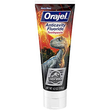 Load image into Gallery viewer, Orajel Jurassic World Anticavity Fluoride Berry Blast Flavor- Kids Toothpaste Tube, 4.2 Oz
