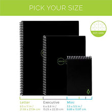 Load image into Gallery viewer, Rocketbook Smart Reusable Notebook - Dot-Grid Eco-Friendly Notebook with 1 Pilot Frixion Pen &amp; 1 Microfiber Cloth Included - Atomic Red Cover, Executive Size (6" x 8.8")
