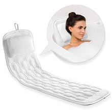 Load image into Gallery viewer, COMFYSURE Bath Cushion for Tub - Extra-Large Full Body Bath Tub Pillow &amp; Non-Slip Spa Bathtub Mat Mattress Pad with Super Thick Breathable 3D Mesh Layers - Great Back Support for Adults (48"x 15")
