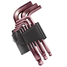 Load image into Gallery viewer, Necoichi Hex Key Allen Wrench Set,Small Hex Key Set,Short Arm Ball Head Allen Wrench Set Tool,Industrial Grade,Easy to Carry,9-Piece（1.5-10 mm）
