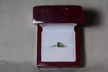 Load image into Gallery viewer, Tsavorite Ring, Tsavorite Green Garnet Solitaire 1.34 Carat Appraised At 1,150.00 Sterling Silver, January Birthstone, Real Genuine Natural
