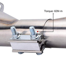 Load image into Gallery viewer, EVIL ENERGY 2.5 Inch 2 1/2 Butt Joint Exhaust Band Clamp Sleeve Stainless Steel 2pcs

