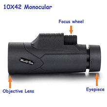 Load image into Gallery viewer, MaxUSee Kids Telescope 400x40mm with Finder Scope for Kids &amp; Beginners + Portable 10X42 HD Monocular with BAK4 Prism FMC Lens for Moon Viewing Bird Watching Wildlife Scenery
