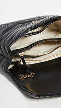 Load image into Gallery viewer, Tory Burch Women's Kira Chevron Convertible Shoulder Bag, Black, One Size
