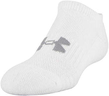 Load image into Gallery viewer, Under Armour Youth Cotton No Show Socks, Multipairs , White 2 (6 Pairs) , Small
