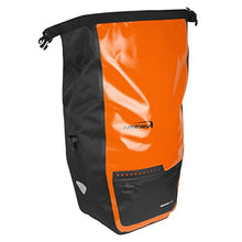Load image into Gallery viewer, Ibera Bike Pannier Bag - PakRak Clip-On Quick-Release Waterproof Bicycle Panniers (Pair) (ORANGE)
