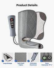 Load image into Gallery viewer, Renpho Leg Massager for Circulation and Relaxation, Foot and Calf Massager Machine with 5 Modes 4 Intensities, Gifts for Men Women Dad Mom, Over Wide Size Leg Wraps Home Use
