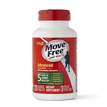 Load image into Gallery viewer, Glucosamine &amp; Chondroitin Plus MSM Advanced Joint Health Supplement Tablets, Move Free (120 count in a bottle), Supports Mobility, Flexibility, Strength, Lubrication and Comfort
