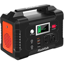 Load image into Gallery viewer, 200W Portable Power Station, FlashFish 40800mAh Solar Generator with 110V AC Outlet/2 DC Ports/3 USB Ports, Backup Battery Pack Power Supply for CPAP Outdoor Advanture Load Trip Camping Emergency.
