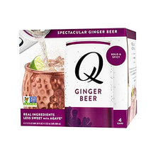 Load image into Gallery viewer, Q Mixers Premium Ginger Beer: Real Ingredients &amp; Less Sweet, 7.5 Fl oz per can, 24 Cans
