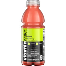 Load image into Gallery viewer, vitaminwater refresh electrolyte enhanced water w/ vitamins, tropical mango drink, 20 Fl Oz
