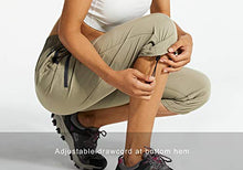 Load image into Gallery viewer, Libin Women's Quick Dry Hiking Capri Pants Lightweight Cargo Cropped Pants Water Resistant Outdoor Casual, Khaki XL

