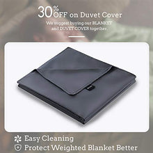 Load image into Gallery viewer, ZonLi Adults Weighted Blanket 20 lbs(60''x80'', Grey, Queen Size), Cooling Weighted Blanket for Adult, 100% Cotton Material with Glass Beads
