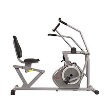 Load image into Gallery viewer, Sunny Health &amp; Fitness Magnetic Recumbent Exercise Bike, 350lb High Weight Capacity, Cross Training, Arm Exercisers, Monitor, Pulse Rate Monitoring | SF-RB4708
