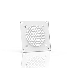Load image into Gallery viewer, AC Infinity White Ventilation Grille 4", for PC Computer AV Electronic Cabinets, Replacement Grille for AIRPLATE S1, can Mount one 80mm Fan
