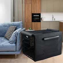 Load image into Gallery viewer, Petsfit 30" Dog Crate Cover, for 3000 Wire Crate, Black Only One Door(Two Window), Gray Has Two Doors
