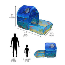 Load image into Gallery viewer, Vokodo Kids Pop Up Tent with Play Pen Area Beach Marine Animal Theme Folding Indoor Outdoor Playhouse Tunnel Pretend Imagination Creative Learning Toy Gift for Preschool Children Boys Girls Toddlers
