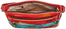Load image into Gallery viewer, Anna by Anuschka Hand Painted Leather Women's Crossbody with Side Pockets, Viva Cuba
