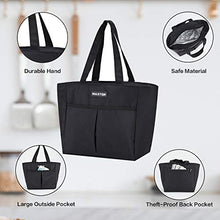 Load image into Gallery viewer, MAXTOP Lunch Bags for Women,Insulated Thermal Lunch Tote Bag,Lunch Box with Front Pocket for Office Work Picnic Shopping (Black, Small)
