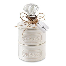 Load image into Gallery viewer, Mud Pie Door Knob Salt Cellar Set, White
