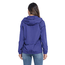 Load image into Gallery viewer, JTANIB Womens Raincoat Windbreaker Waterproof Lightweight Packable Hooded Rain Jacket S-XXL
