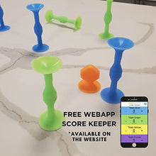 Load image into Gallery viewer, POPDARTS Original Game Set (Blue and Green) - Indoor, Outdoor Suction Cup Throwing Game - Competition with a POP
