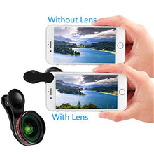 Load image into Gallery viewer, Cell Phone Camera Lens, 5K HD Non-Distortion SLR, 15x Macro and 18mm Wide Angle Lens, 50 Layers of Anti-Reflection Green Film, Macro Phone Camera Lens for iPhone 8 7 6s 11 Plus 5s Samsung Android
