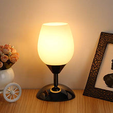 Load image into Gallery viewer, Boncoo Touch Control Table Lamp Dimmable Small Lamp Ambient Light with White Opal Glass Shade Simple Night Light Modern Accent Lamp Bedside Nightstand Lamp for Bedroom Living Room, E12 Bulb Included
