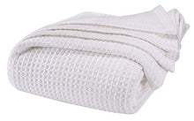 Load image into Gallery viewer, Light &amp; Pro 100% Soft Premium Cotton Thermal Blanket in Waffle Weave- King 102x90 White-Snuggle in These Super Soft,Breathable Cozy Cotton Blankets - Perfect for Layering Any Bed,All Season Blanket
