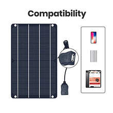 Load image into Gallery viewer, FlexEnergy 6W USB Mini Solar Panel,5V High-Performance Monocrystalline Module Waterproof Solar Charger with Solar Cell,Suitable for Bicycles,Mobile Phones,Power Bank,Camping Lights,etc.
